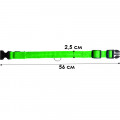 Светодиодный LED ошейник USB светящийся для собак и котов Green XL