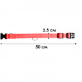 Светодиодный LED ошейник USB светящийся для собак и котов Red L