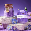 Подарочный Spa Box 0222 23*23*10.5 см из 6 предметов термостакан+алмазное мыло+бомбочка для ванны+соль для ванны+ароматическая свеча+открытка Violet