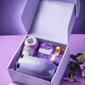 Подарочный Spa Box 0222 23*23*10.5 см из 6 предметов термостакан+алмазное мыло+бомбочка для ванны+соль для ванны+ароматическая свеча+открытка Violet