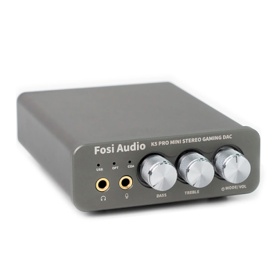 Конвертер звуку SPDIF/Coaxial на RCA/3.5 Fosi Audio K5 Pro black