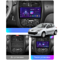 Штатная магнитола Lesko для Peugeot 206  1998-2012 экран 9" 4/32Gb 4G Wi-Fi GPS Top