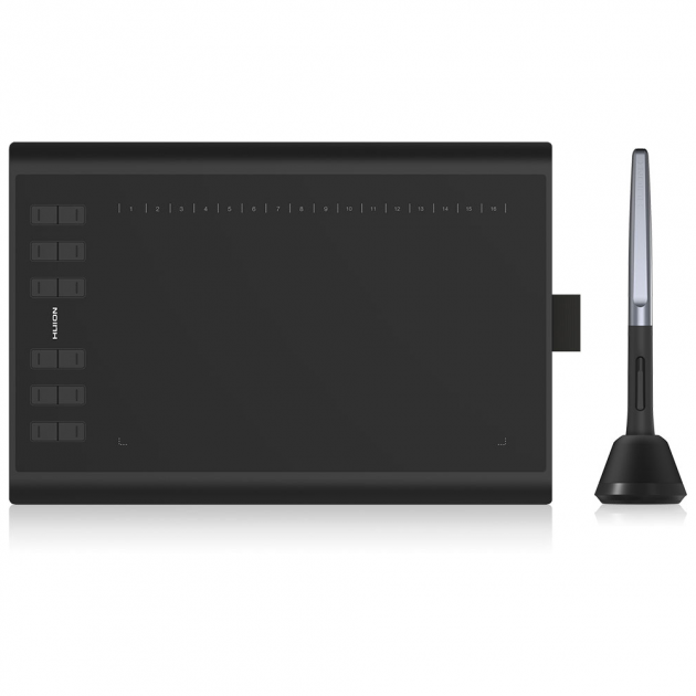 Графічний планшет Huion Inspiroy H1060P black, 10X6.25", 5080 LPI, 8192 levels
