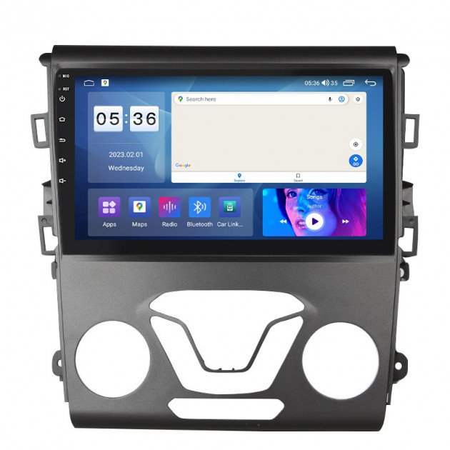 Штатная магнитола Lesko для Ford Fusion (North America) II Рестайлинг 2016-2020 экран 9" 2/32Gb CarPlay 4G Wi-Fi GPS Prime