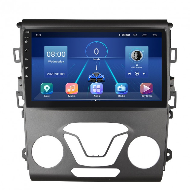 Штатная магнитола Lesko для Ford Fusion (North America) II Рестайлинг 2016-2020 экран 9" 2/32Gb 4G Wi-Fi GPS Top
