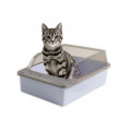 Туалет для кошек с лопаткой Taotaopets 263303 кошачий лоток Blue