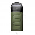 Спальный мешок для туризма Updown UD-SD928-YG 210*75 см водонепроницаемый Green  2,4 кг