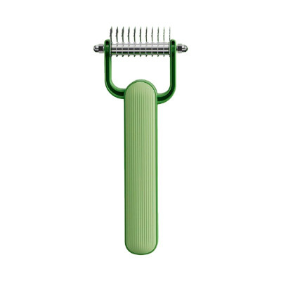 Колтунорез Taotaopets 095530 для удаления подшерстка шерсти для собак и кошек Green