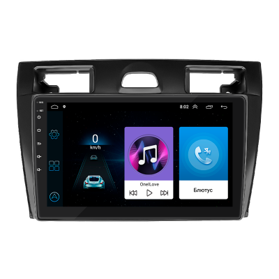Штатная магнитола Lesko для Ford Fiesta Mk5 2002-2008 экран 9" 1/16Gb Wi-Fi GPS Base