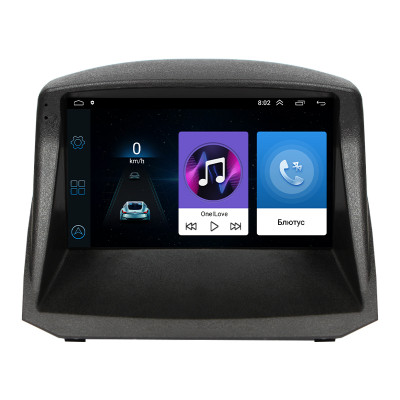 Штатная магнитола Lesko для Ford Fiesta Mk6 2008-2013 экран 9" 1/16Gb Wi-Fi GPS Base