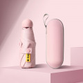 Мини-зонт 190T карманный с чехлом капсулой Pink