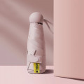 Мини-зонт 190T карманный с чехлом капсулой Pink