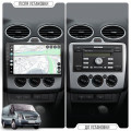 Штатная магнитола Lesko для Ford Transit  2006-2013 экран 9" 2/32Gb 4G Wi-Fi GPS Top