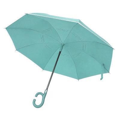 Зонт наоборот Up-Brella 1160 трость обратного сложения Smoke Green