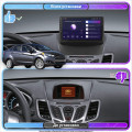 Штатная магнитола Lesko для Ford Fiesta Mk6 Рестайлинг 2012-2019 экран 9" 2/32Gb 4G Wi-Fi GPS Top