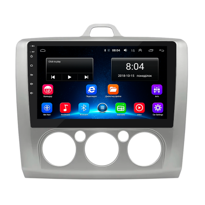 Штатная магнитола Lesko для Ford Focus II (North America) 2007-2010 экран 9" 2/32Gb Wi-Fi GPS Base