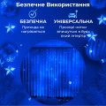 Гірлянда штора світлодіодна GarlandoPro Роса 200LED 3х2м 10 ліній 8 режимів гірлянда крапля роси Синій 173302BL