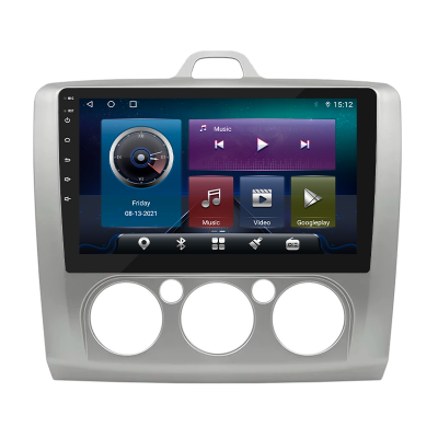 Штатная магнитола Lesko для Ford Focus II (North America) 2007-2010 экран 9" 4/64Gb 4G Wi-Fi GPS Top