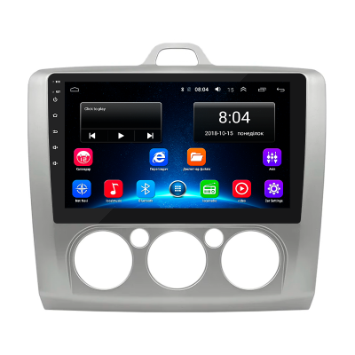 Штатная магнитола Lesko для Ford Focus II Рестайлинг 2007-2011 экран 9" 2/32Gb Wi-Fi GPS Base