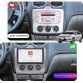Штатная магнитола Lesko для Ford Focus II Рестайлинг 2007-2011 экран 9" 4/64 QLED CarPlay 4G Wi-Fi GPS 360 Prime