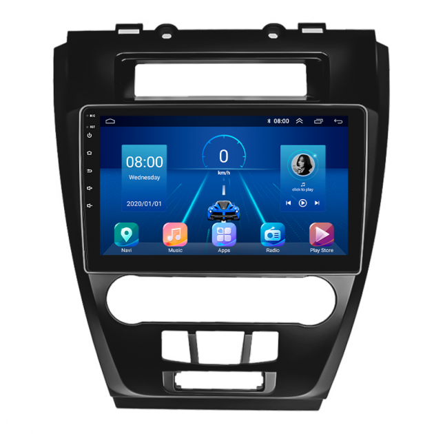 Штатная магнитола Lesko для Ford Fusion (North America) I 2005-2012 экран 10" 2/32Gb 4G Wi-Fi GPS Top