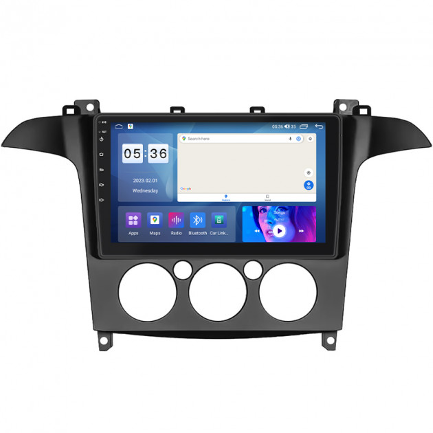Штатная магнитола Lesko для Ford Galaxy II 2006-2010 экран 9" 4/64Gb CarPlay 4G Wi-Fi GPS Prime