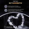 Гірлянда роса на пульті 100 метрів на 1000 led світлодіодів крапля на зеленому дроті біла 1000L100MGW