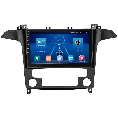 Штатная магнитола Lesko для Ford Galaxy II Рестайлинг 2010-2015 экран 9" 6/128Gb 4G Wi-Fi GPS Top