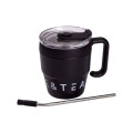 Термочашка Coffee & Tea з трубочкою чорна HP-14-23B