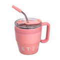 Термочашка Coffee & Tea з трубочкою рожева HP-14-23P