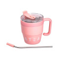 Термочашка Coffee & Tea з трубочкою рожева HP-14-23P