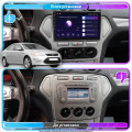 Штатная магнитола Lesko для Ford Mondeo IV 2006-2010 экран 10" 2/32Gb 4G Wi-Fi GPS Top
