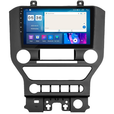 Штатная магнитола Lesko для Ford Mustang VI Рестайлинг 2017-н.в. экран 9" 2/32Gb CarPlay 4G Wi-Fi GPS Prime