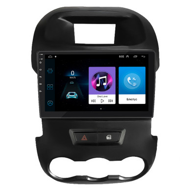 Штатная магнитола Lesko для Ford Ranger III 2011-2015 экран 9" 1/16Gb Wi-Fi GPS Base