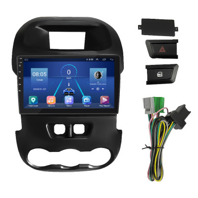 Штатная магнитола Lesko для Ford Ranger III 2011-2015 экран 9" 2/32Gb 4G Wi-Fi GPS Top