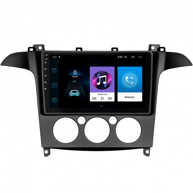 Штатная магнитола Lesko для Ford S-MAX I 2006-2010 экран 9" 1/16Gb Wi-Fi GPS Base