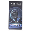 Автомобільний зарядний пристрій MECHA з висувними кабелями та портами USB/Type-C Рожевий HP-A1P
