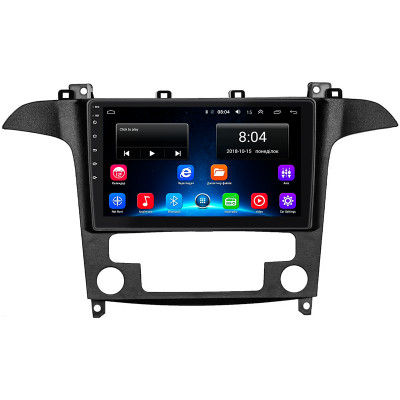 Штатная магнитола Lesko для Ford S-MAX I Рестайлинг 2010-2015 экран 9" 2/32Gb Wi-Fi GPS Base