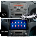 Штатная магнитола Lesko для Ford S-MAX I Рестайлинг 2010-2015 экран 9" 4/64Gb CarPlay 4G Wi-Fi GPS Prime