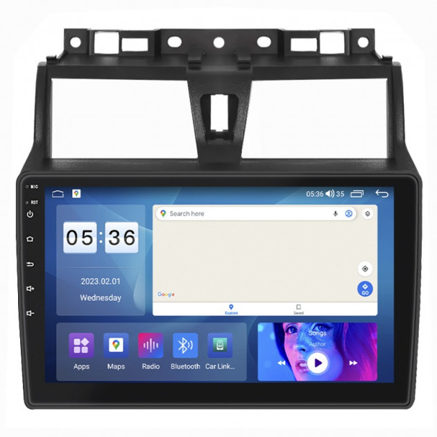 Штатная магнитола Lesko для Geely Emgrand EC7  2016-2018 экран 9" 2/32Gb CarPlay 4G Wi-Fi GPS Prime