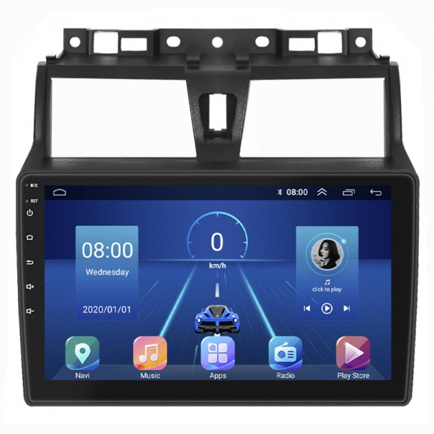 Штатная магнитола Lesko для Geely Emgrand EC7  2016-2018 экран 9" 2/32Gb 4G Wi-Fi GPS Top