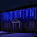 Вулична гірлянда Бахрома 36 м 600 LED білий провід Синій 36MWBL