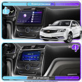 Штатная магнитола Lesko для Geely Emgrand EC7  2016-2018 экран 9" 4/64Gb 4G Wi-Fi GPS Top