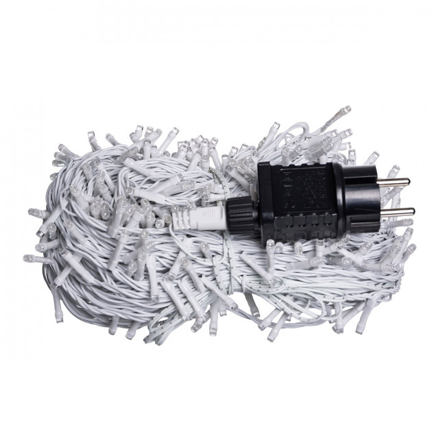 Гірлянда Різдвяна фея вулична 50 м 500 LED білий провід Синій CF500L50MWBL