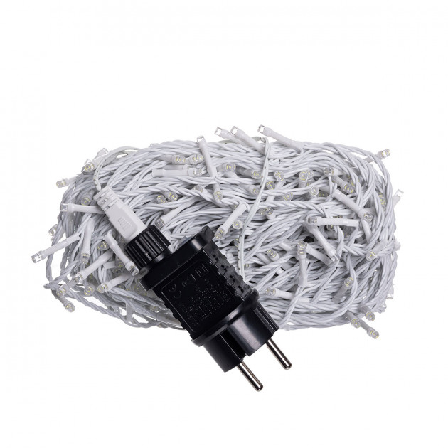 Гірлянда Нитка вулична 30 м 300 LED білий провід Синій CF300L30MWBL