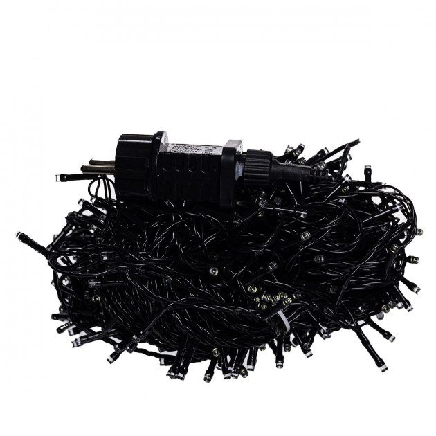 Гірлянда Різдвяна фея вулична 50 (м) 500 LED чорний провід Синій CF500L50MBBL
