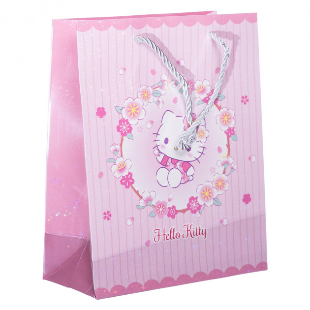 Набір подарункових пакетів з паперу 12 (шт) Hello Kitty 19×9.5×24.5 (см) Рожевий HP-10359-11P