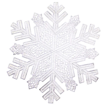 Килимок для сервірування столу Snowflake 38 см срібло HP-36327-21