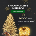 Гірлянда роса на пульті 100 метрів на 1000 світлодіодів крапля білий провід жовтий 1000L100MWY