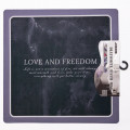 Килимок для ванної кімнати Love and freedom 58*58 см діатомітовий HP-42-10